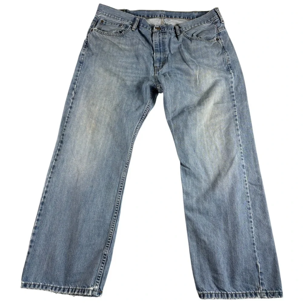 Vintage Levis 569 Loose Straight Jeans Mens 38x30 Blue Relaxed Workwear Faded